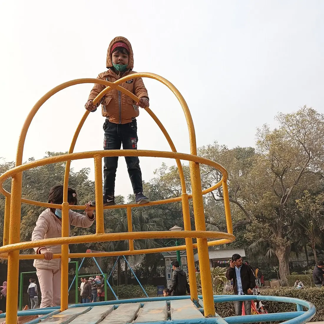 A dedicated play area gives younger guests their own patch of the property — slides, climbing frames, and open ground to run around, all within easy sight of the main grounds.